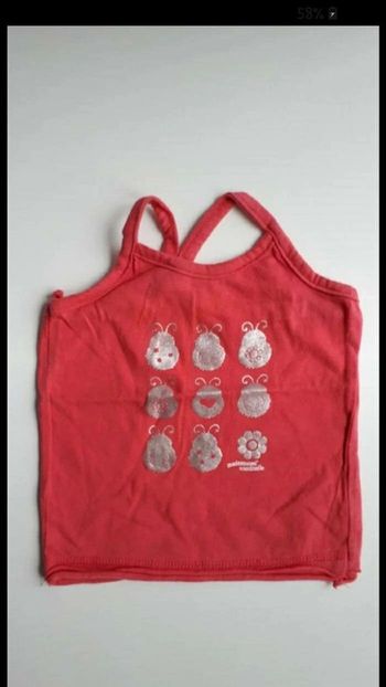 🐞 Haut à fines bretelles 3 mois