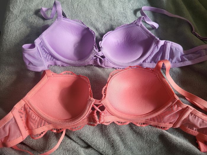 Lot soutien-gorge push-up en dentelle - photo numéro 2