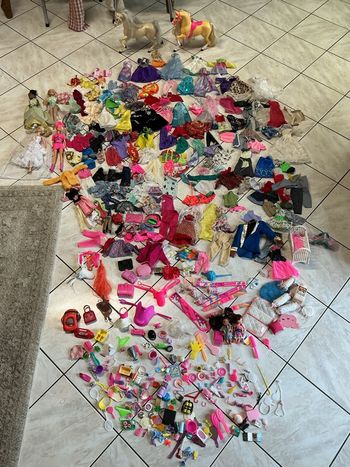 Gros lot accessoires Barbie vintage 80/90