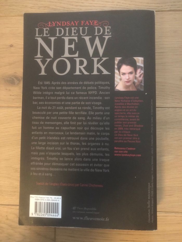 Le dieu de New York - Lindsay Faye - photo numéro 2