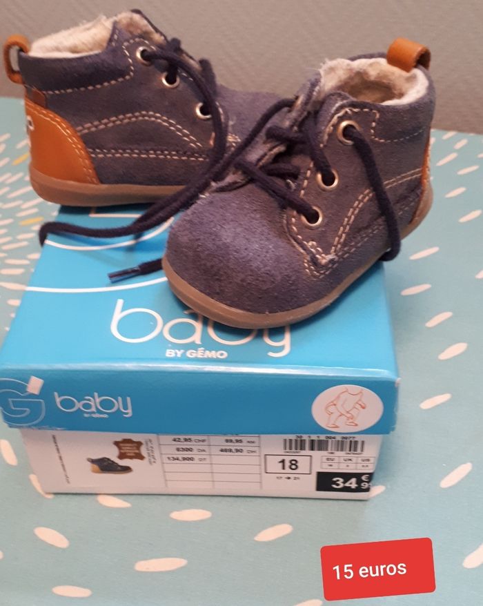 Chaussures cuir fourrées 18 gémo - photo numéro 2