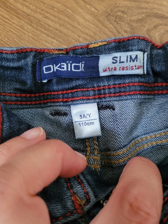 Lot 2 jeans garçon 5 ans - photo numéro 4