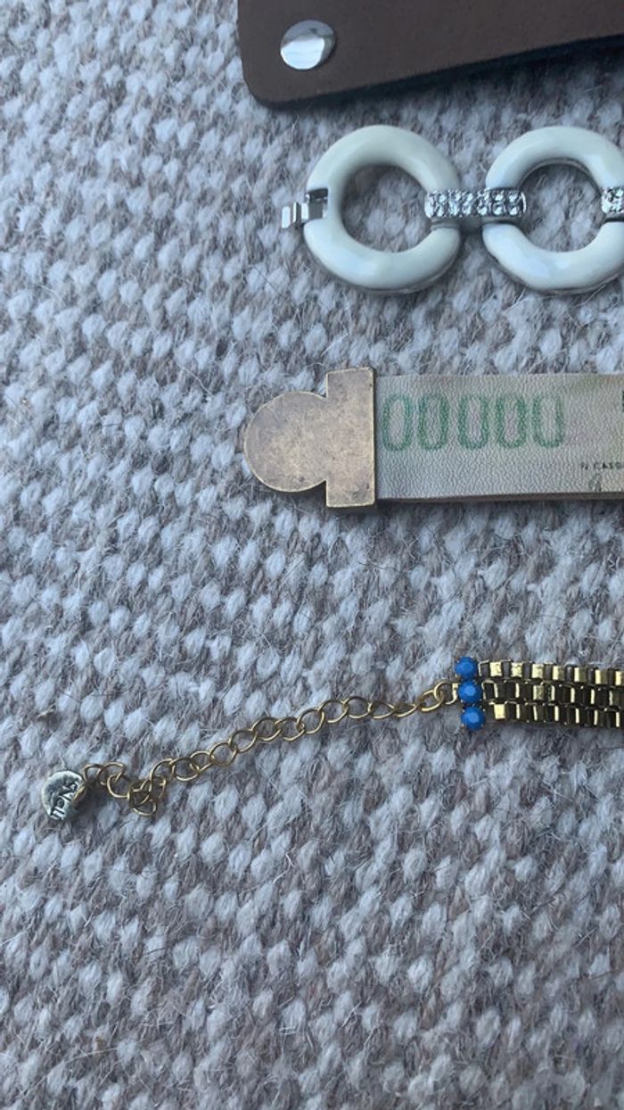 Lot de 4 bracelet thème marron beige adulte - photo numéro 2