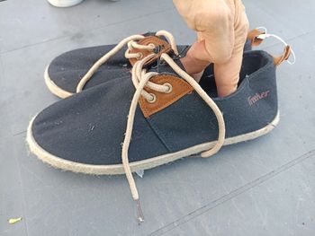 Basket toile homme taille 38