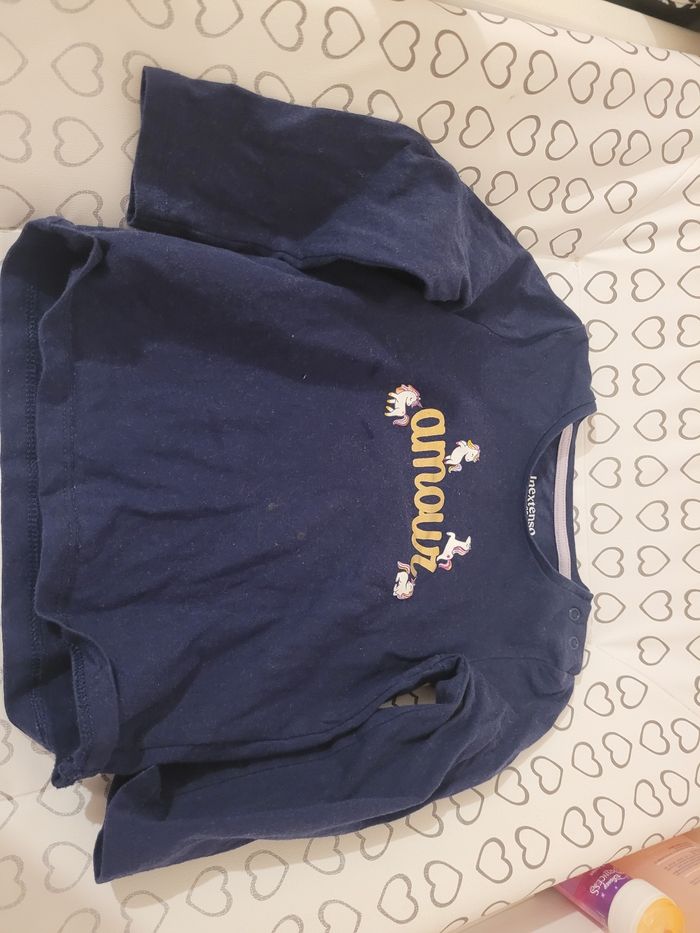 Tee shirt manche longue taille 90/95