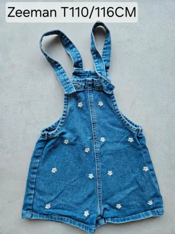 Salopette short en jeans