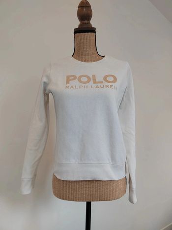 Sweat fille crème et doré Polo Ralph Lauren
Taille 155 / 159 cm
Excellent état