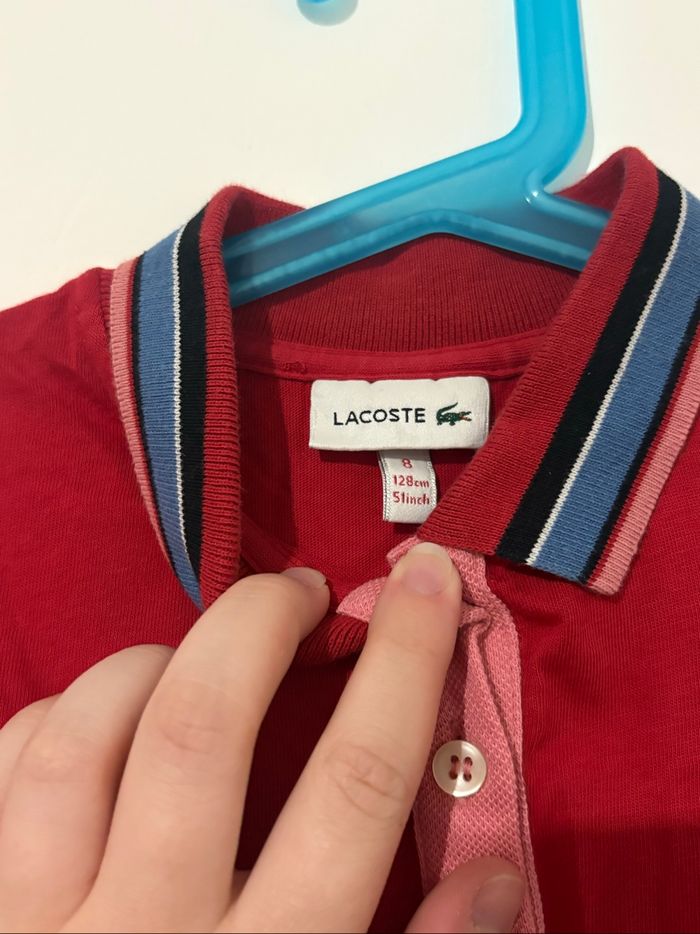 polo Lacoste rouge - photo numéro 4