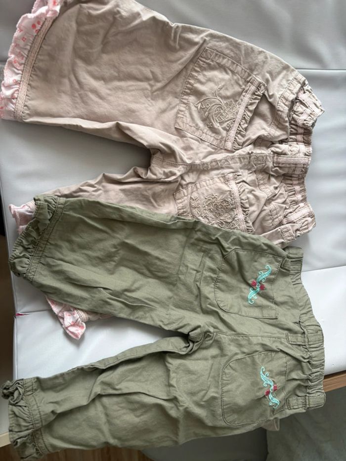 Lot de deux pantalons 6 mois - photo numéro 2
