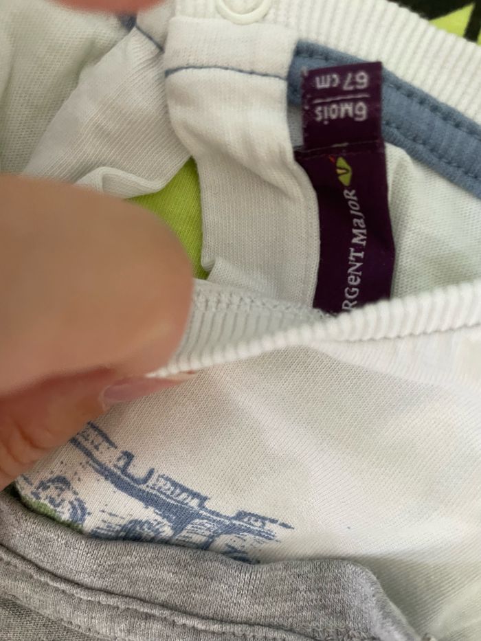 LOT 6 TEE-SHIRTS MANCHES COURTES - photo numéro 3