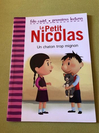 Livre premières lectures le petit Nicolas un chaton trop mignon