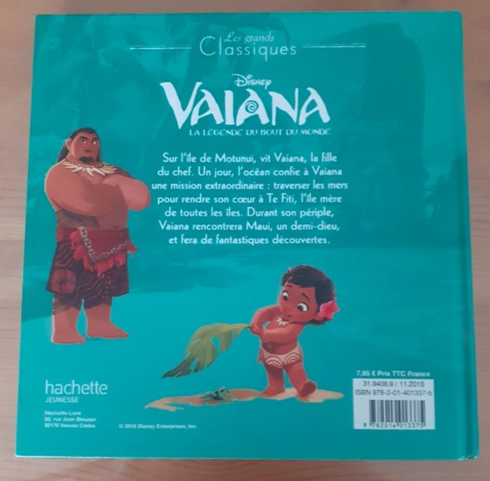 Livre Vaïana Disney - photo numéro 3