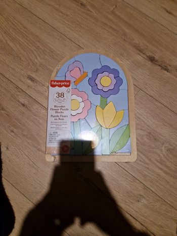 Puzzle en bois fleurs 38 pièces fisher price