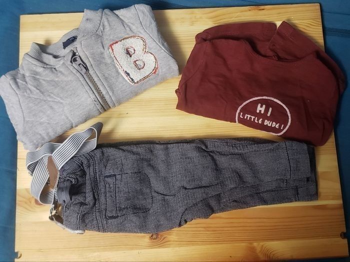 Bel ensemble (3) garçon 6 mois - photo numéro 2