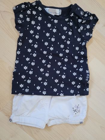 Ensemble short t shirt 3 mois
