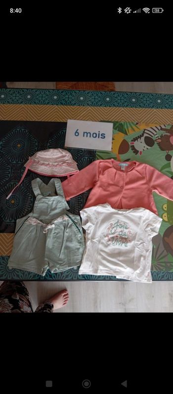 Lot 6 mois été fille 
