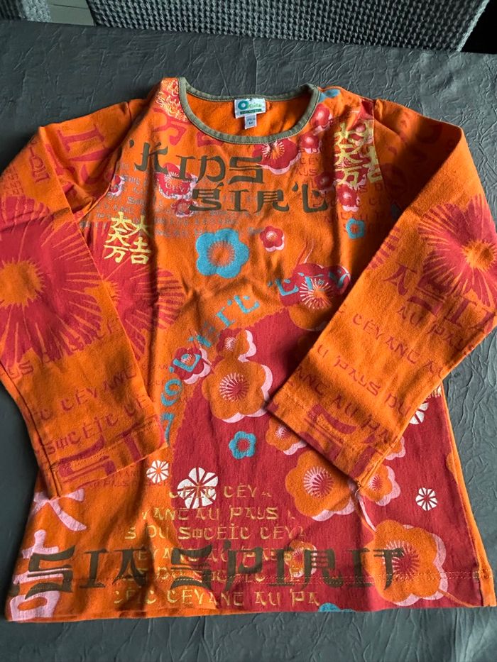 Lot 3 t-shirts à motifs manches longues fille - photo numéro 6