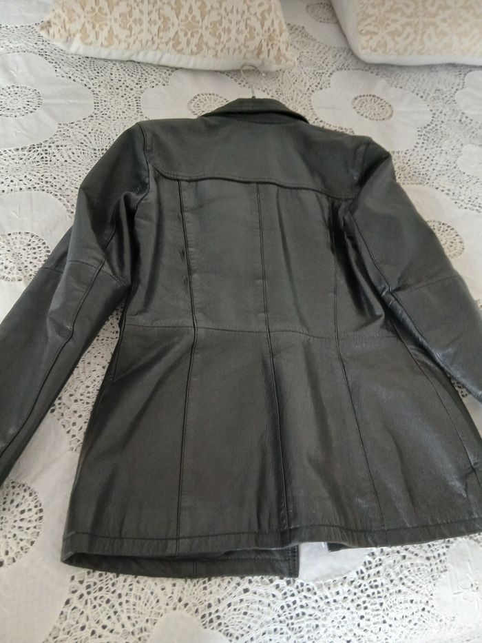 Veste cuir vintage - photo numéro 2
