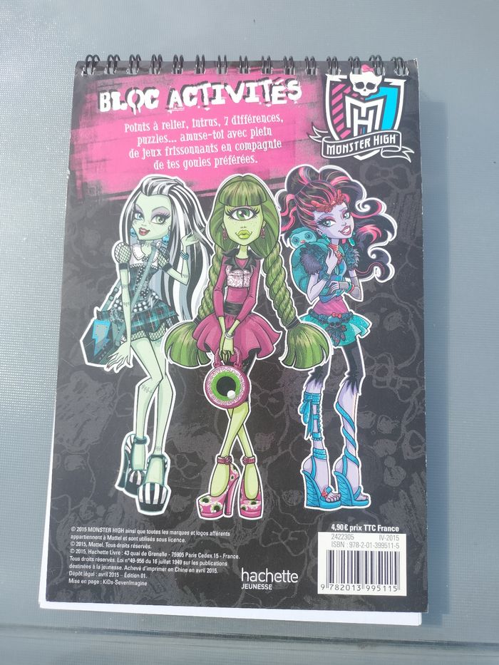 Bloc d activités Monster high - photo numéro 2