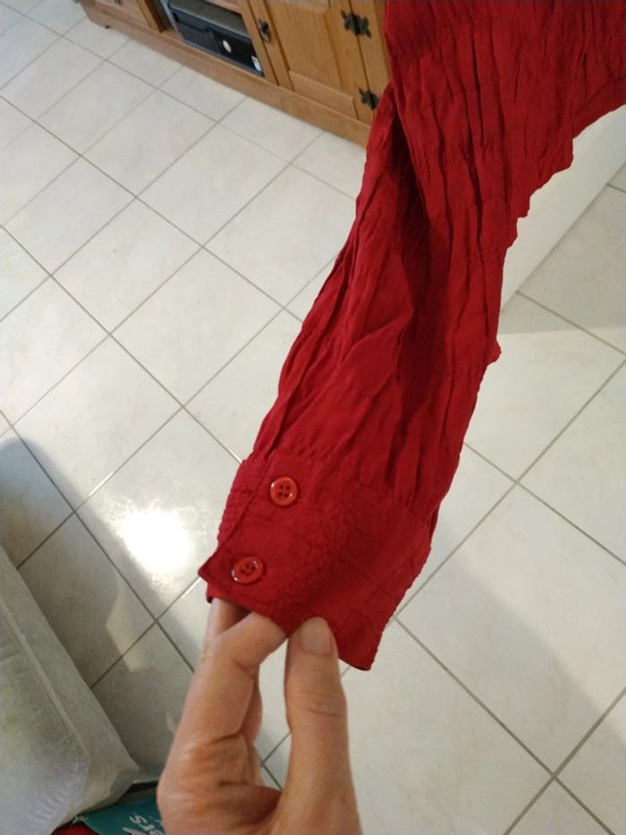 Chemisier effet froissé jacqueline riu taille 2 - photo numéro 3