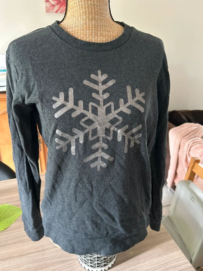 Sweat avec flocon de neige kaffé