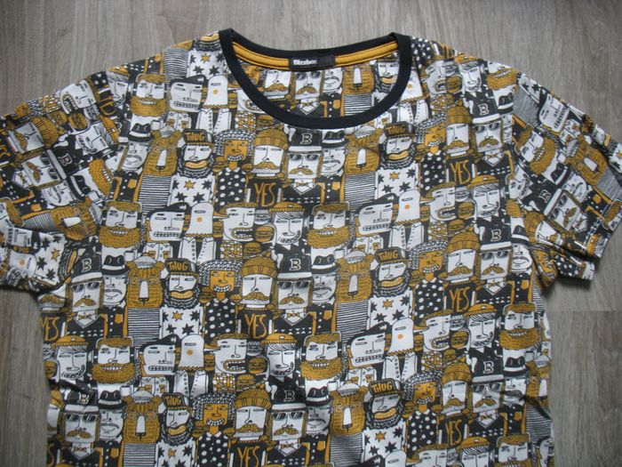 TEE SHIRT MC NOIR A MOTIFS "BIZZBEE" - TAILLE XS - n°06 - photo numéro 4