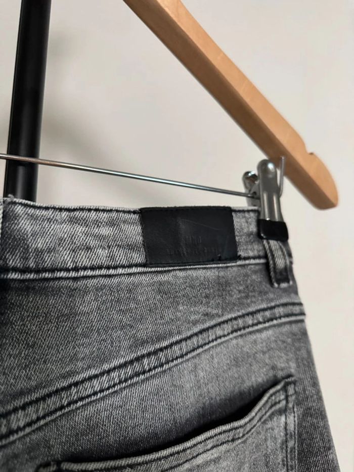 Pantalon en jean taille haute gris MOM XS - photo numéro 7