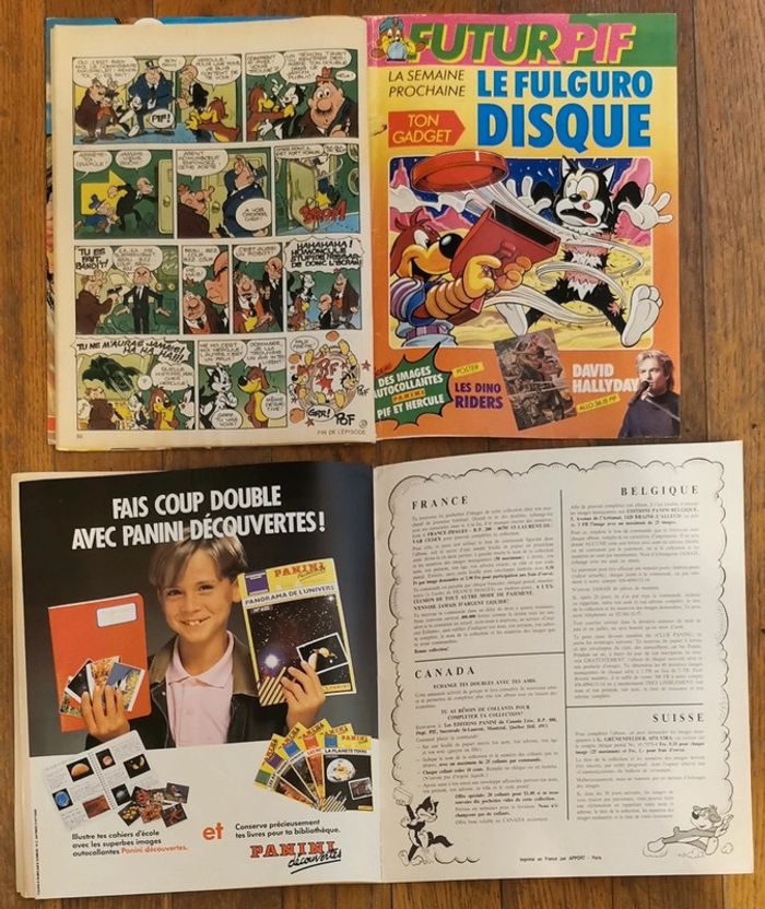 Ancien pif gadget avec album pif et hercule + poster Michael Jackson N°1093 1990 vintage - photo numéro 14
