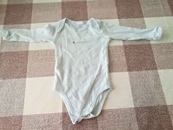 Body 12 mois manches longues turquoise