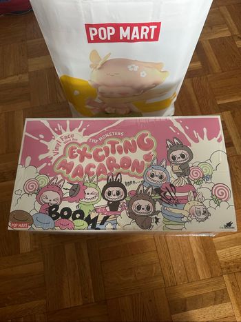 Popmart Labubu Exciting Macaron Vinyl Face set COMPLET