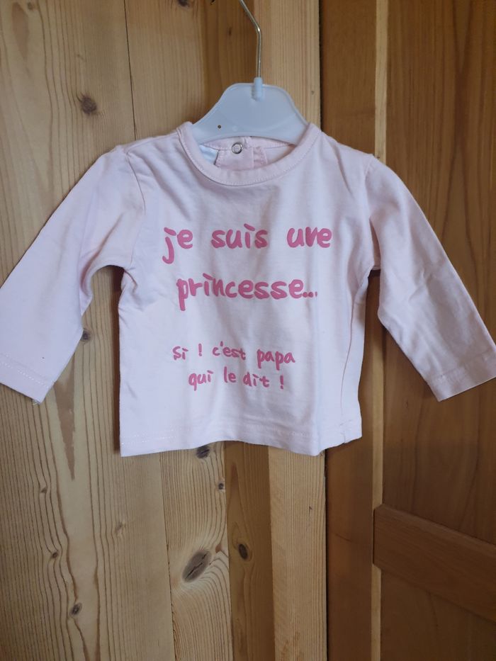 T shirt rose princesse - photo numéro 2