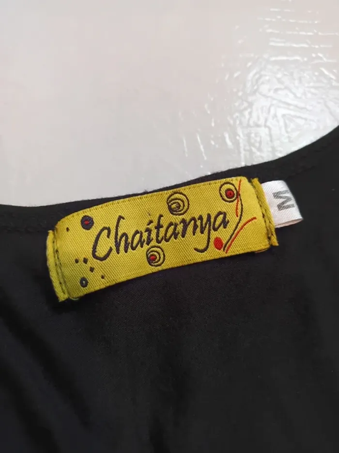Robe femme noire et multicolore Chaitanya - photo numéro 13