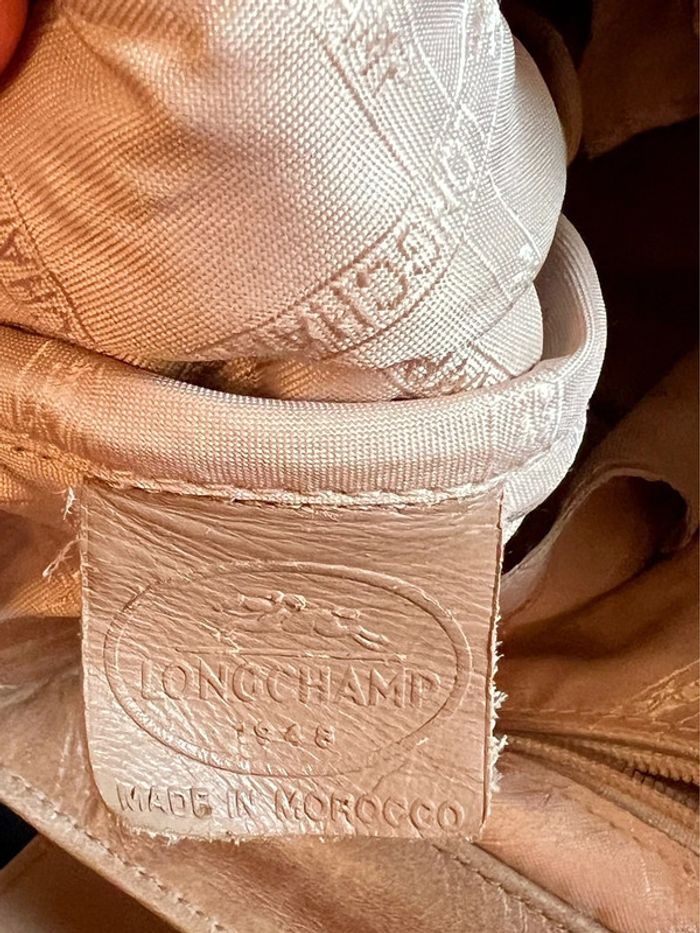 Sac Longchamp cuir beige - photo numéro 10
