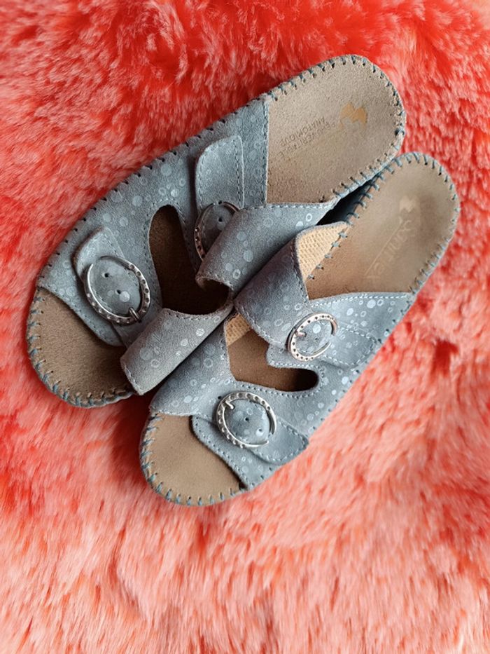 Mules en Cuir Nubuck P. 37 Saniflex - photo numéro 7