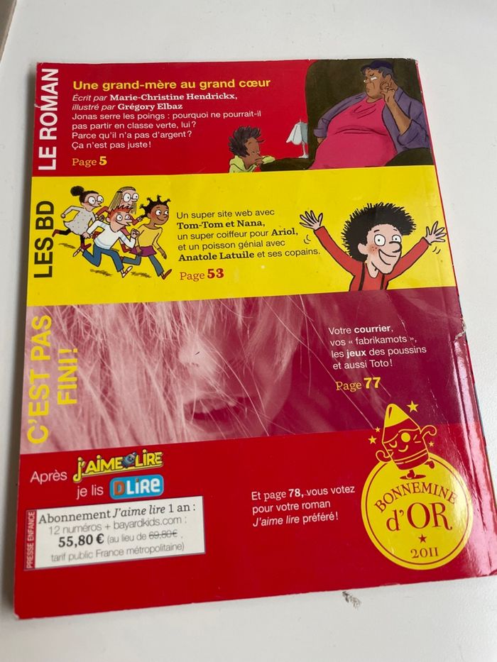 J’aime Lire - une grand mère au grand cœur - n•412 mai 2011 - photo numéro 2