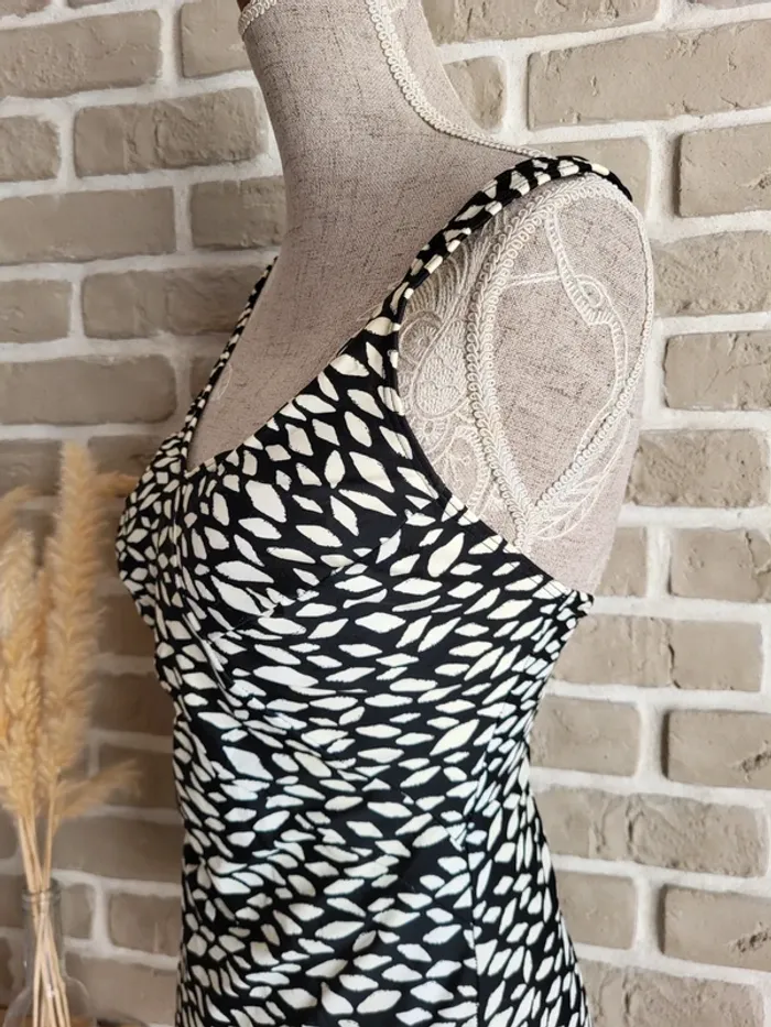 Maillot de bain 1 pièce noir et blanc Tissaia - rétro chic - photo numéro 6