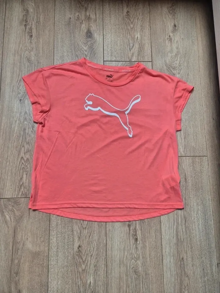 Tee-shirt "puma" orange taille M en très bon état