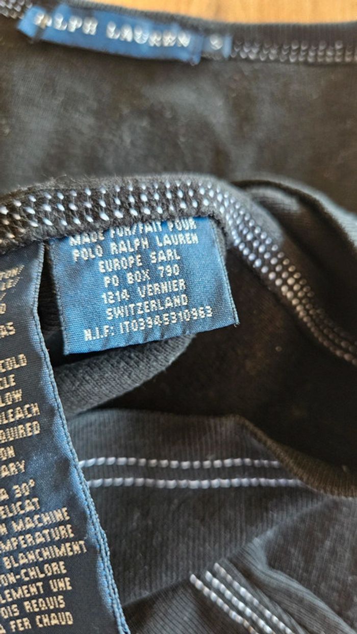 Débardeur noir surpiqures blanches, Polo Ralph Lauren - photo numéro 3