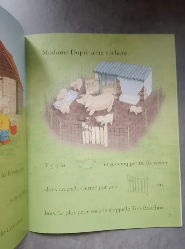 Livre enfant - les contes de la ferme autocollants - Petit cochon s'est perdu - photo numéro 4