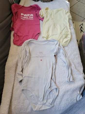 Lot de 3 bodies 3 ans fille