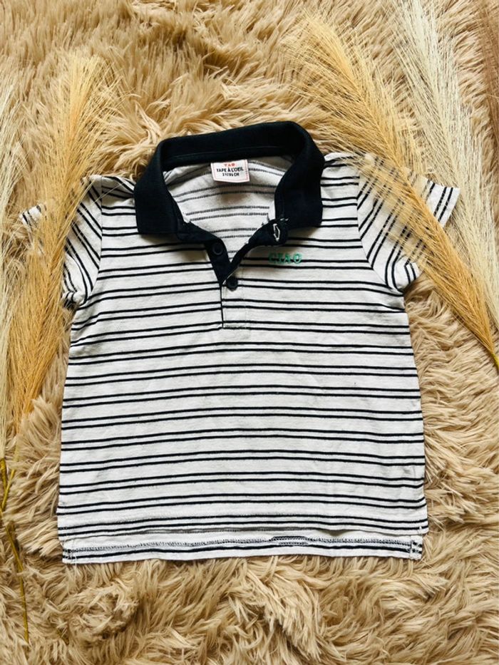 Polo marinière manches courtes - photo numéro 2