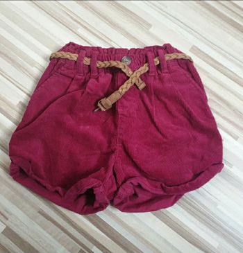 Short hiver fille en velours 7 ans