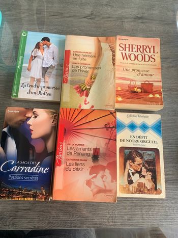 Lot de 6 livres en bon etat harlequin