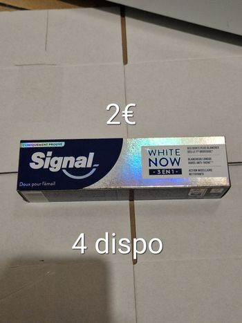 Dentifrice signal white now 3en1