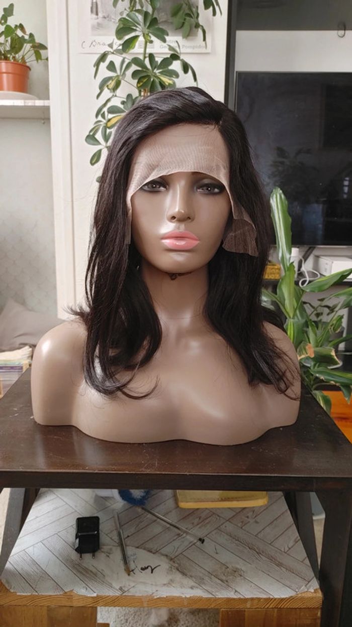 Perruque cheveux humains