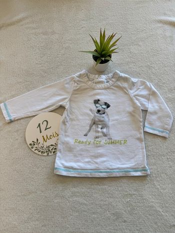 T-shirt manches longues pti chien