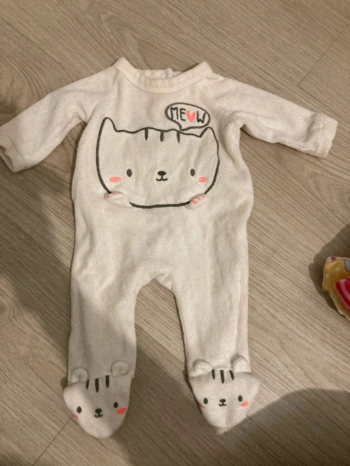 Pyjama 1 pièce fille 1 mois