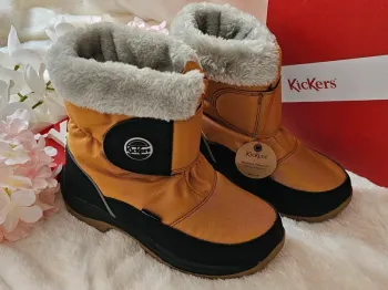 Bottes Bottines Après Ski Fourrées Waterproof Kickers T34