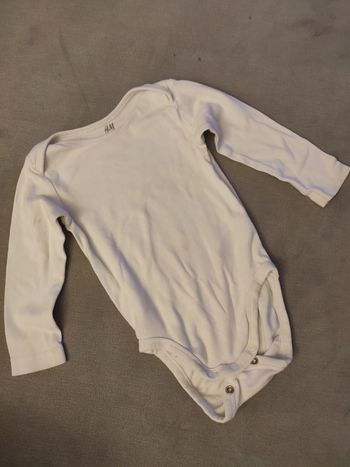 Body blanc H&M 6/9mois