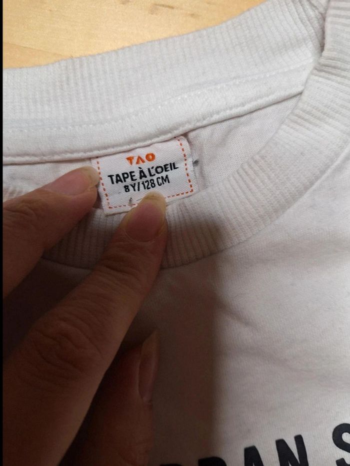 T-shirt manches longues pour garçon taille 8ans marque tape à l'œil très bon état - photo numéro 6